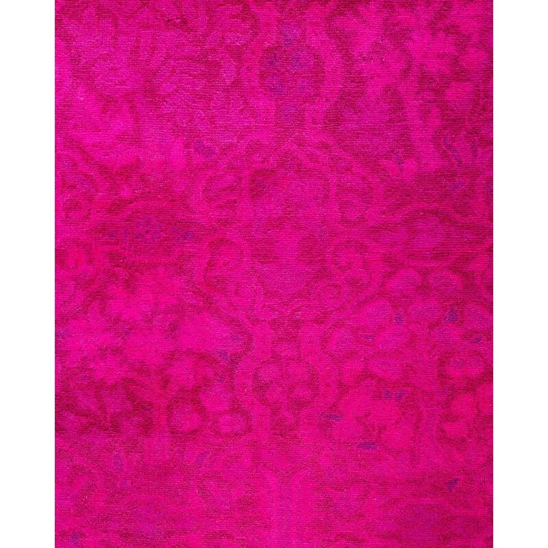 Fine Vibrance, One-of-a-Kind Hand-Knotted Runner Rug - Pink, 2' 8" x 18' 3" - 2' 8" x 18' 3"