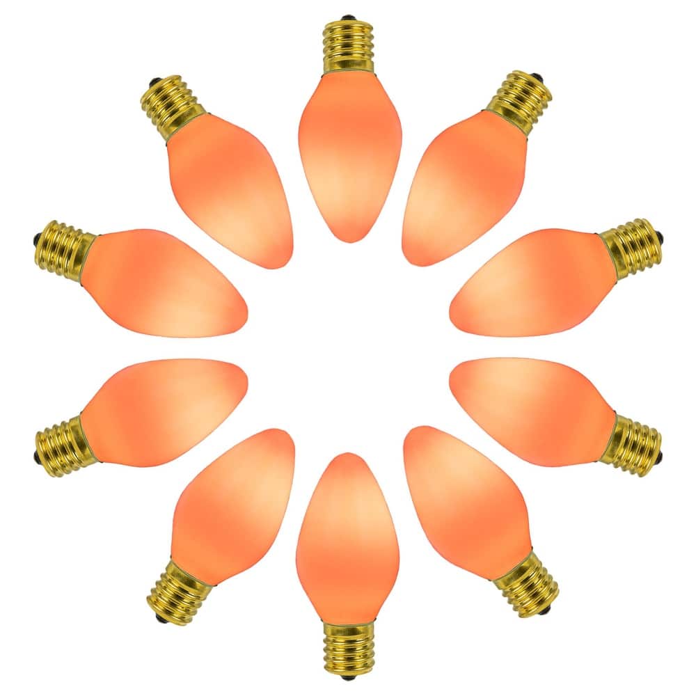 25 Pack C7 LED Outdoor Christmas Replacement Bulbs, Vintage, C7/E12 Base