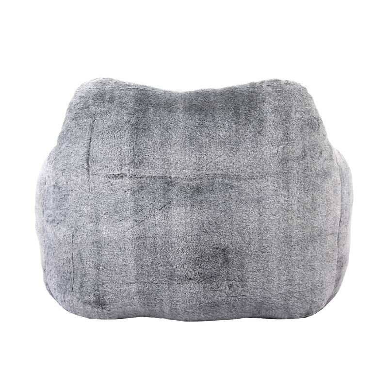 Oversized Memory Foam Bean Bag Chair Lazy Sofa with Armrests and Removable Cover for Living Room Bedroom