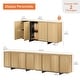 preview thumbnail 26 of 45, WAMPAT Buffet Cabinets, Modern Sideboard with Large Storage Space and T-Shaped Legs for Dinning Room, Kitchen