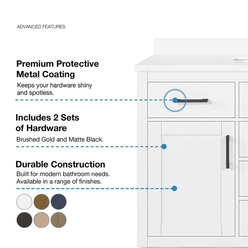 OVE Bailey Bathroom Vanity with Power Bar