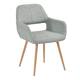 Carson Carrington Saimovaara Keyhole Back Upholstered Dining Arm chairs (Set of 2) - N/A - Grey