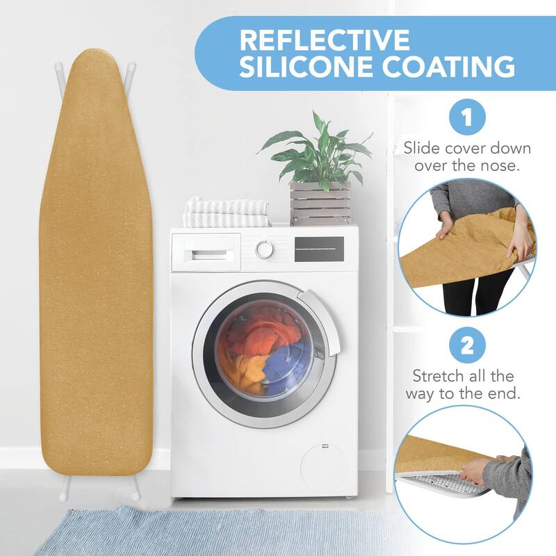 HOLDN’ STORAGE Ironing Board Cover and Pad - Iron Board Cover with Padding