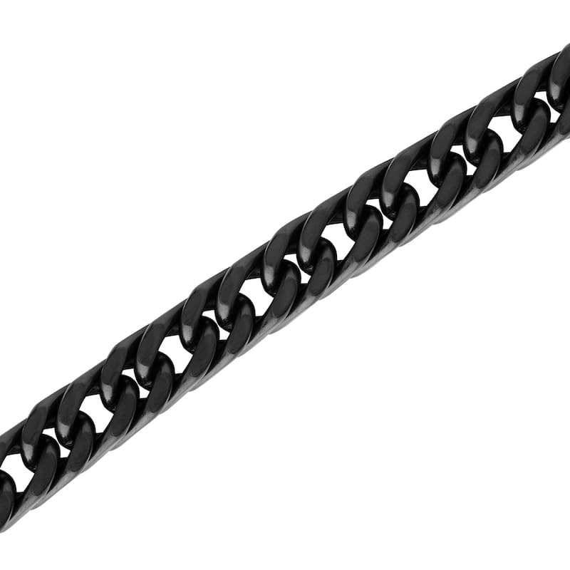 Steel Nation Stainless Steel Block Curb Bracelet