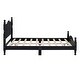 preview thumbnail 8 of 24, Full Black Wood Platform Bed with Headboard and Slat Support, No Box Spring Needed