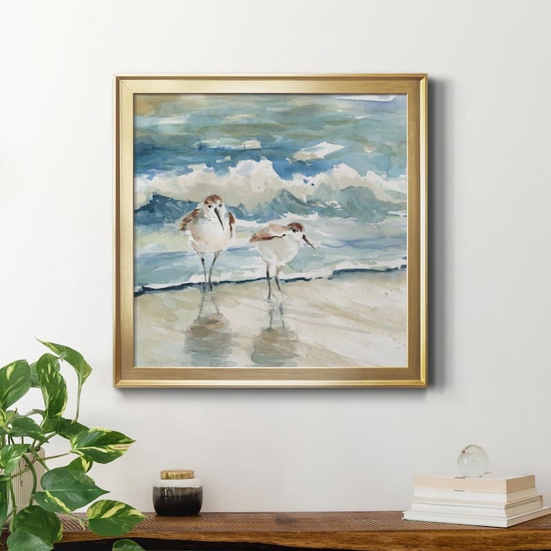 Beach Birds-Premium Framed Canvas - Ready to Hang