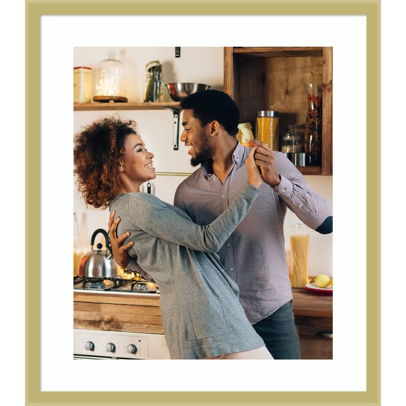 Incline Picture Frame, Photo Frame - 20x24 Matted to 16x20 - Incline Light Gold