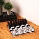 preview thumbnail 4 of 2, Curata Black and White Acrylic Chess Set with Geometric Chessmen