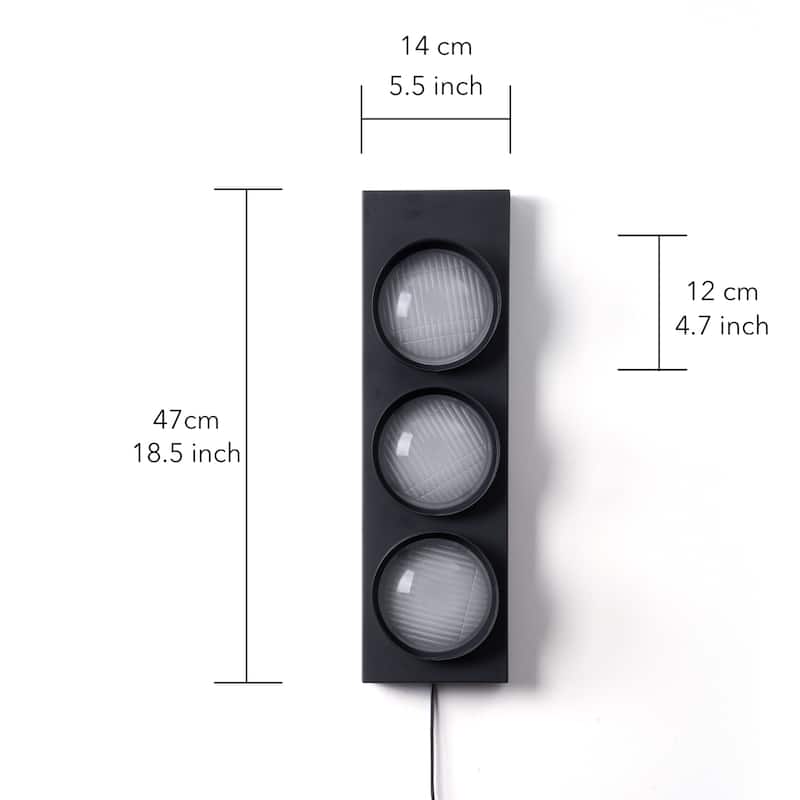 Retro Traffic Light Wall Lamp