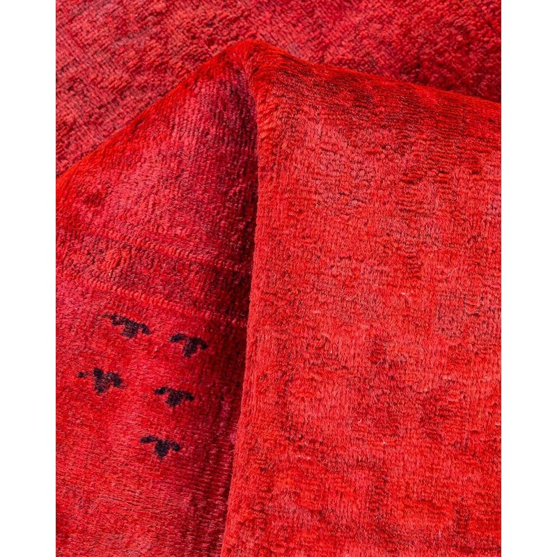 Fine Vibrance, One-of-a-Kind Hand-Knotted Runner Rug - Pink, 2' 7" x 7' 3" - 2' 7" x 7' 3"