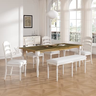 6-Piece Extendable Dining Table Set