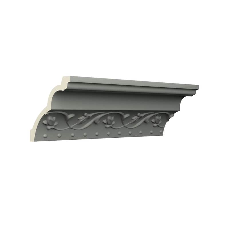 4"H x 4"P x 5 1/2"F x 96"L Frisco Crown Moulding - 1-Pack