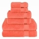 preview thumbnail 32 of 89, American Soft Linen Bekos 6 Piece Towel Set, 100% Cotton Bath Towel Set for Bathroom Coral