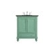 preview thumbnail 85 of 127, Kenzie Bathroom Vanity Cabinet Set with Granite top 30 inch - Green