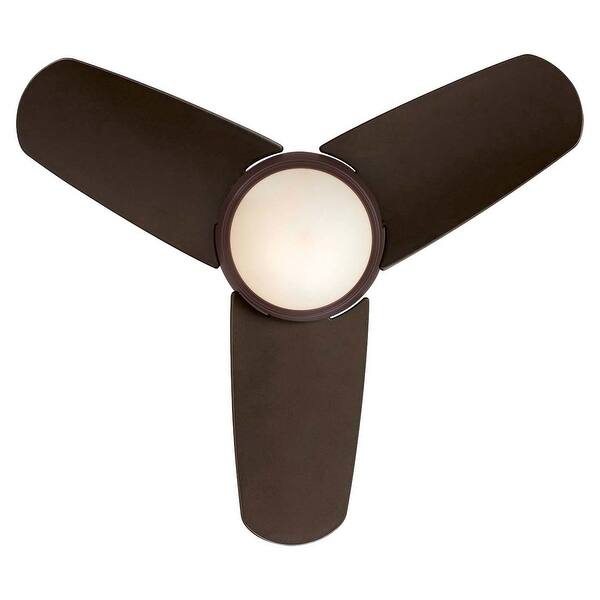 Shop Minkaaire Spacesaver Led Spacesaver 26 3 Blade Indoor Led Flush Mount Ceiling Fan With Wall Control Included Overstock 17833687