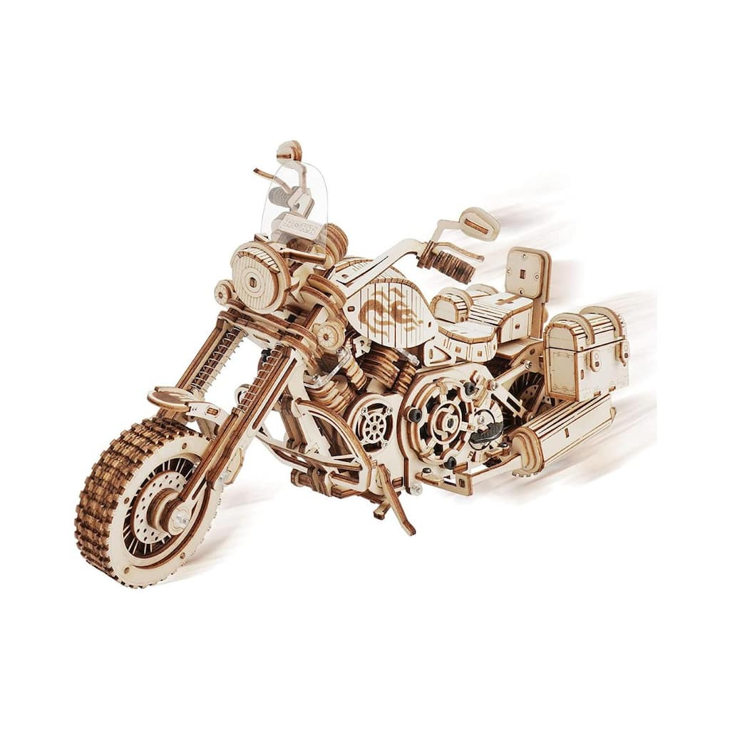 DIY 3D Moving Gears Puzzle - Motorcycle Cruiser - 420pcs