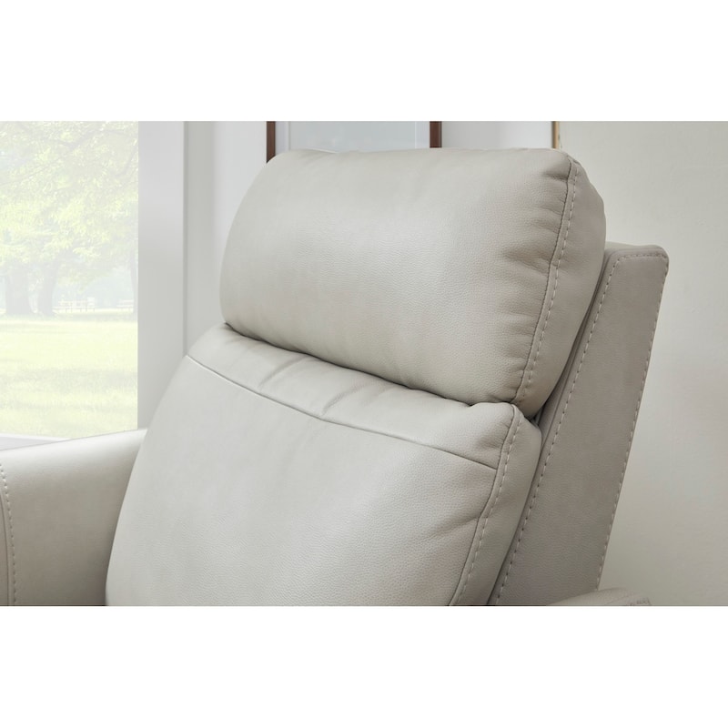 Artemis Dove Power Rocking Recliner with Power Headrest, Lumbar, Heat & Massage by Flexsteel