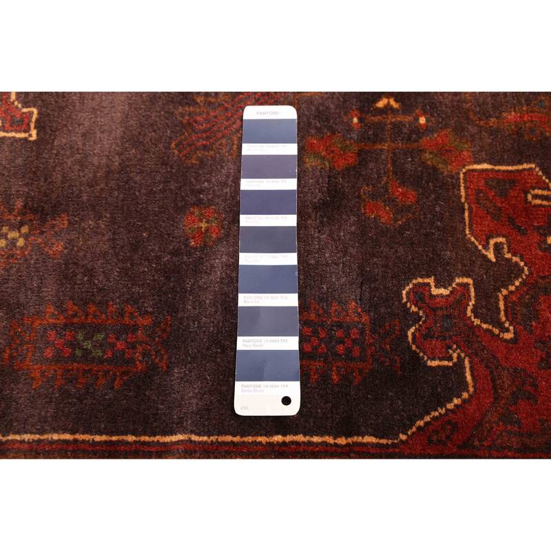 ECARPETGALLERY Hand-knotted Teimani Dark Navy, Dark Red Wool Rug - 3'9 x 6'2