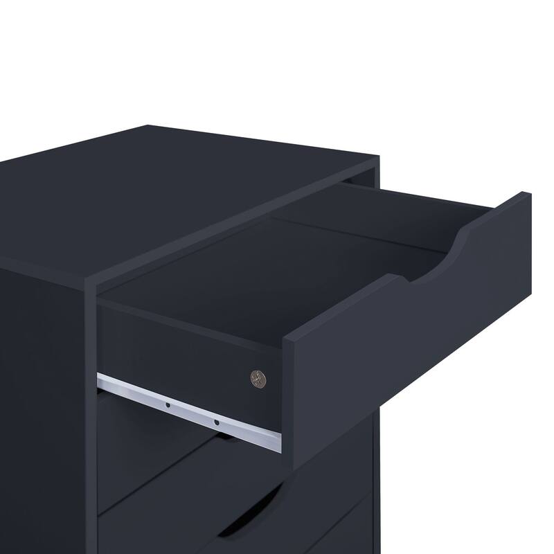 7- Drawer Office File Wooden Cabinet, for Home Office, Mobile File Cabinet, Mobile Storage Cabinet, Filing Storage Drawer