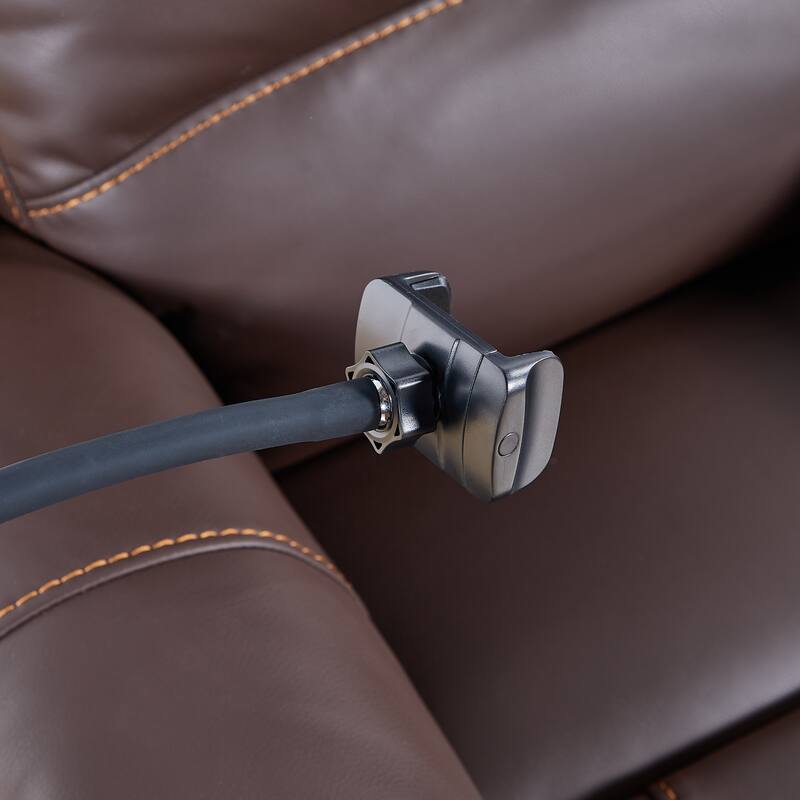 Black Power Recliner with Massage, Heat & USB Ports