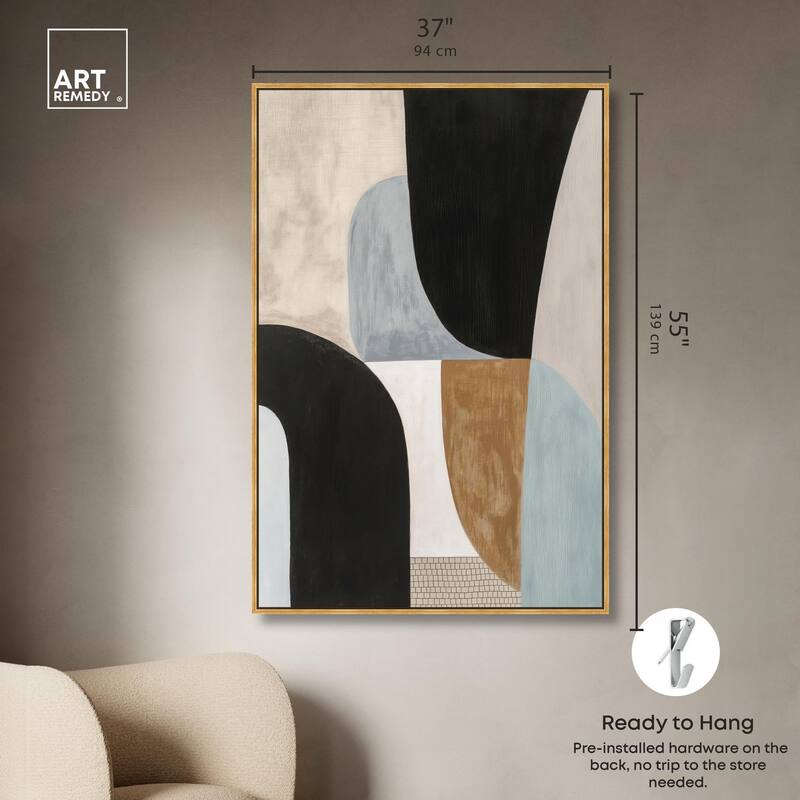 Interlocking Segments I Canvas by Art Remedy