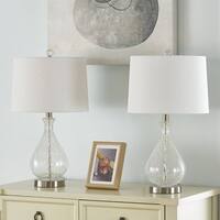 22.75'' Clear Glass Table Lamp Set (Set of 2) - Bed Bath & Beyond ...