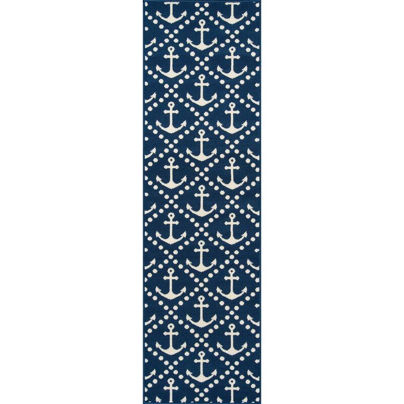 Momeni Baja Anchors Indoor Outdoor Rug