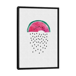 iCanvas "Watermelon Rain" by Orara Studio Framed