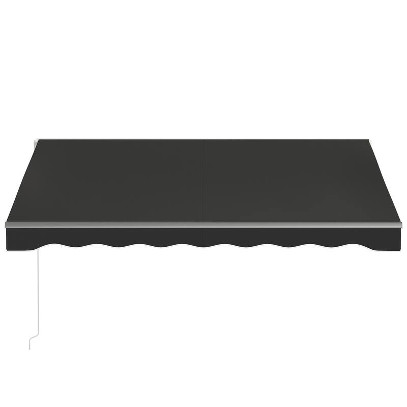 Outsunny 10' x 8' Electric Awning, Retractable Awning, UV Protection Sun Shade Shelter with Remote Controller