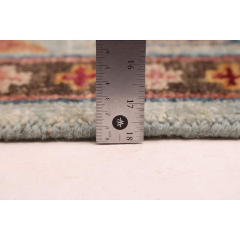 ECARPETGALLERY Hand-knotted Jules Serapi Light Blue Wool Rug - 8'0 x 9'10