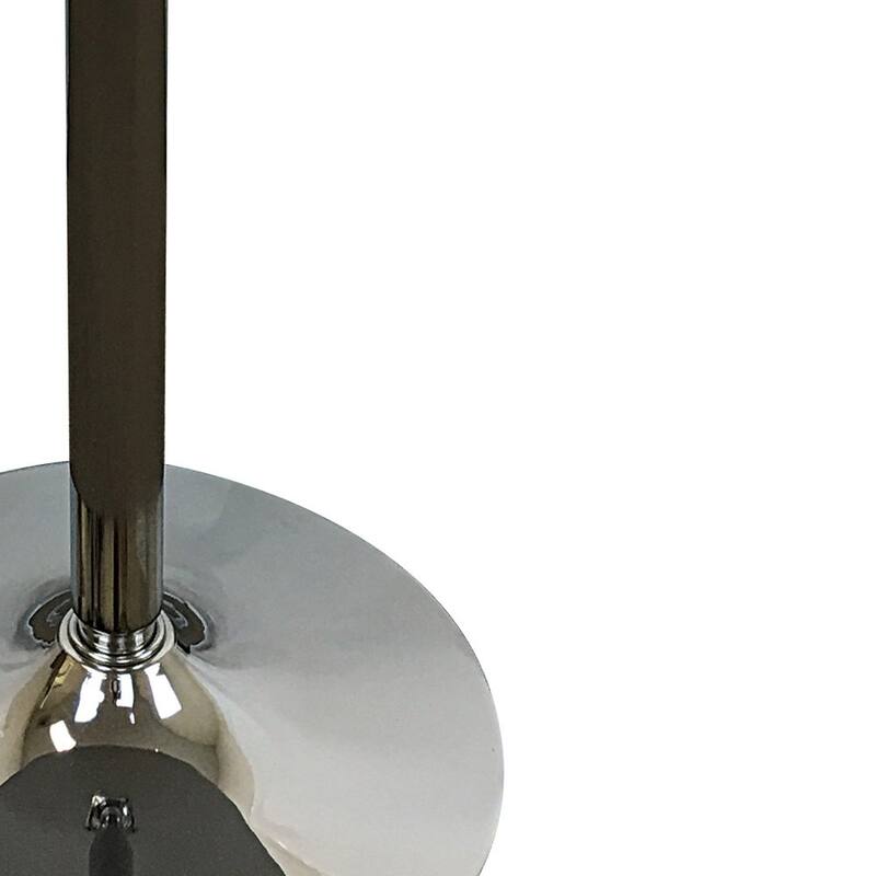 HomeRoots 36" Black and Silver Wood and Metal Pedestal Base Round Top Dining Table - 35.50 in. x 35.00 in. x 35.50 in.