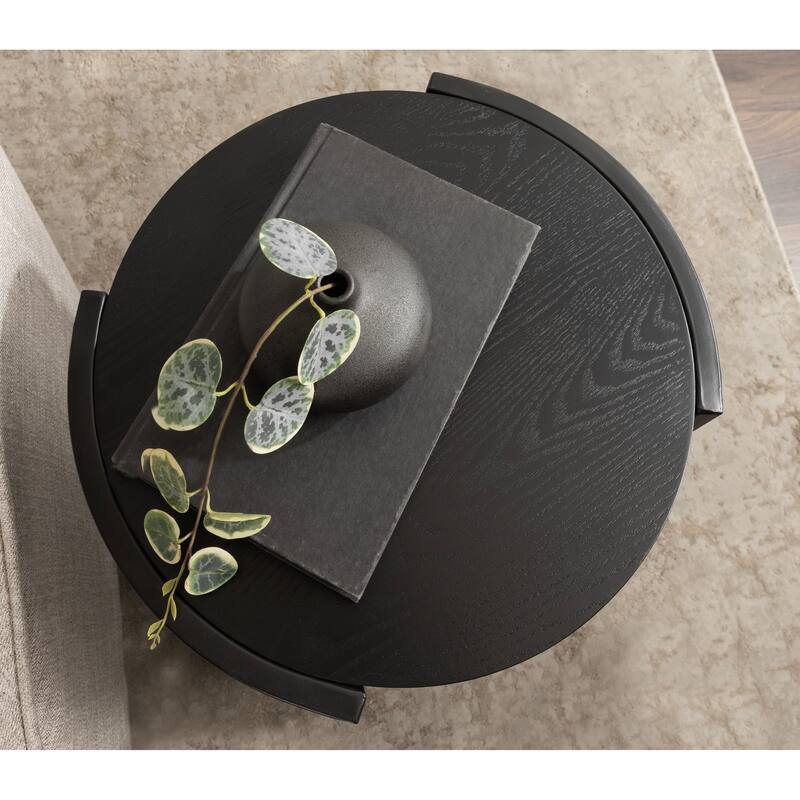 Kate and Laurel Urso Round Side Table Wood and Metal - 16x15x25