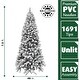 preview thumbnail 2 of 7, Fraser Hill Farm 7.5-Ft. Flocked Alaskan Pine Christmas Tree