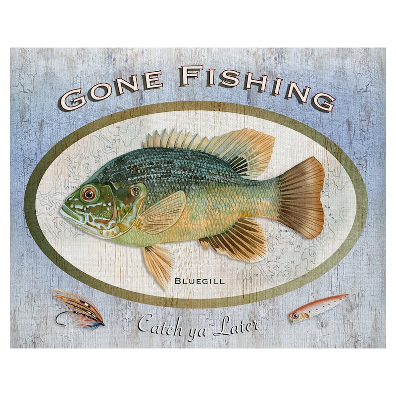 Gone Fishing Canvas Art Print