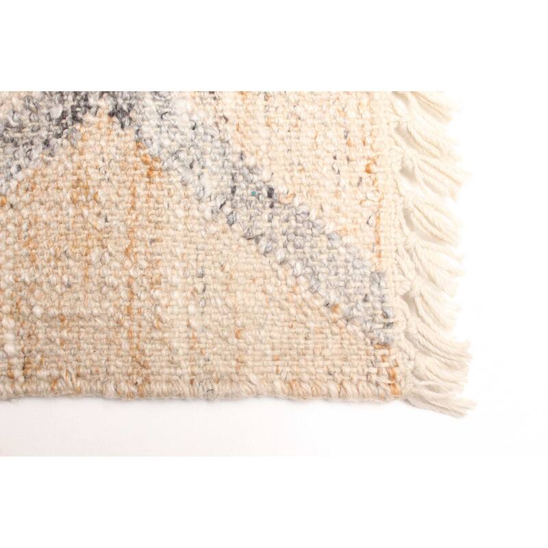 ECARPETGALLERY Flat-Weave Ankara FW Tan Wool Kilim - 5'5 x 7'8