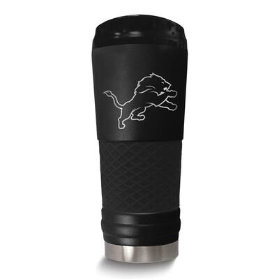 NFL Detroit Lions Stainless Steel Silicone Grip 24 Oz. Stealth Draft Tumbler with Lid