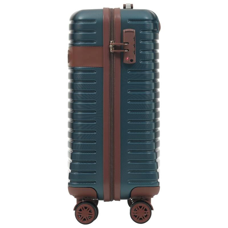 3 Piece Carry on Luggage Set, ABS Hardshell Lightweight Durable Suitcase with Wheels and Duffel Bag & Toiletry Bag, for Travel