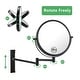 preview thumbnail 10 of 20, 8 inch Double-Sided Framed Wall Mounted Magnifying Bathroom Mirror