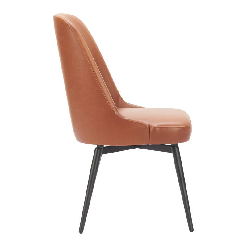 Keppel Swivel Dining Chair Brown - Brown