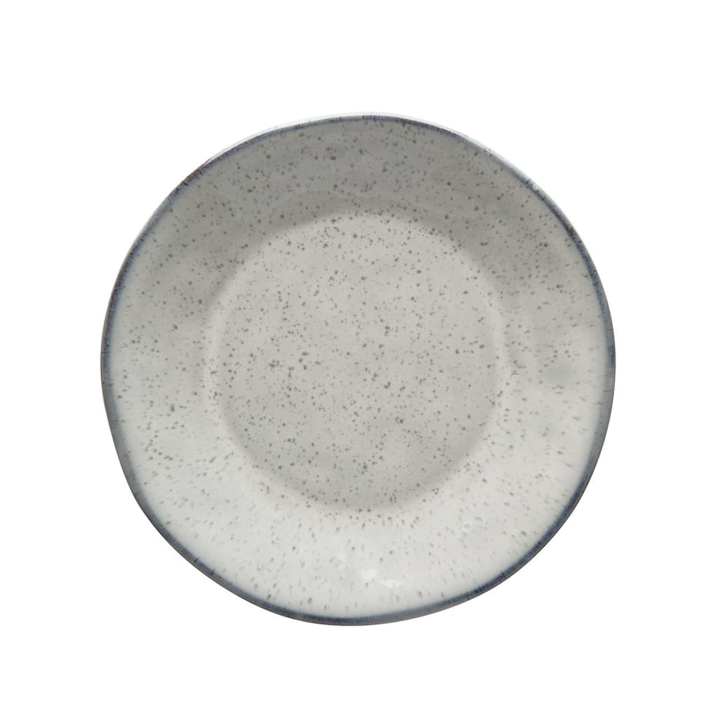 Soho Mist Reactive Glaze Stoneware Appetizer Serving Plate 7 inches, Dishwasher Safe