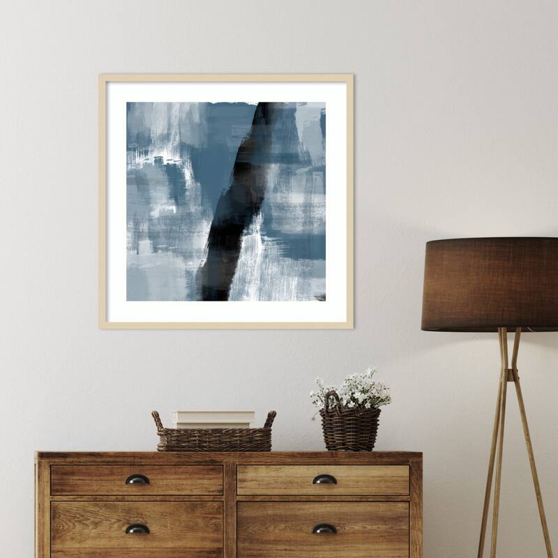 Stormy Passage by THE MIUUS STUDIO Wood Framed Wall Art Print