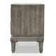 preview thumbnail 11 of 10, Furniture of America Hax Transitional Grey 2-Drawer Solid Wood Nightstand