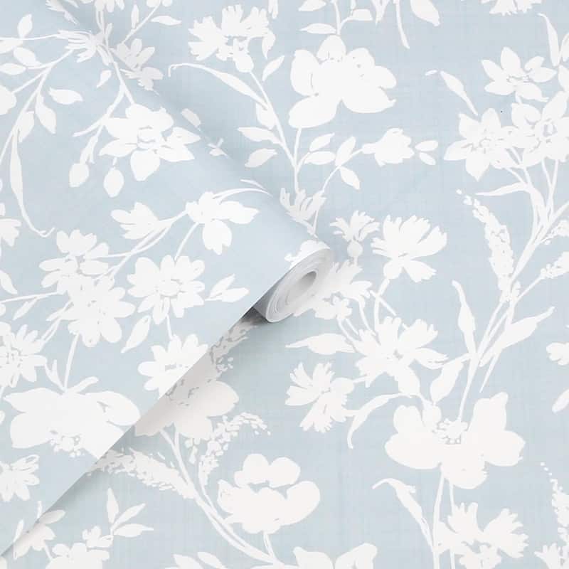 Laura Ashley Rye Pale Seaspray Wallpaper