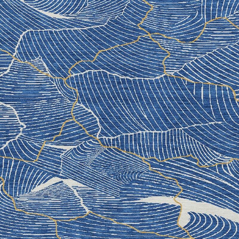 HomeRoots Abstract Transitional Rectangle Outdoor Rug