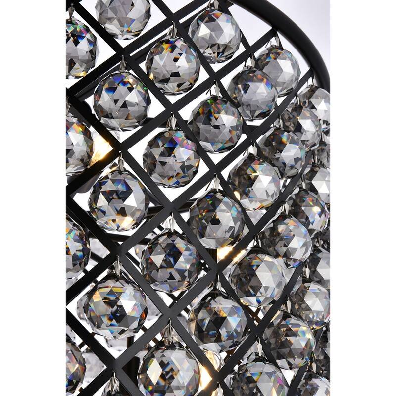 Royce Edge 8-Light Matte Black Chandelier