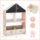 preview thumbnail 17 of 19, Playhouse Kids Bookshelf with Chalkboard and Whiteboard for 3-6 Years-Gray
