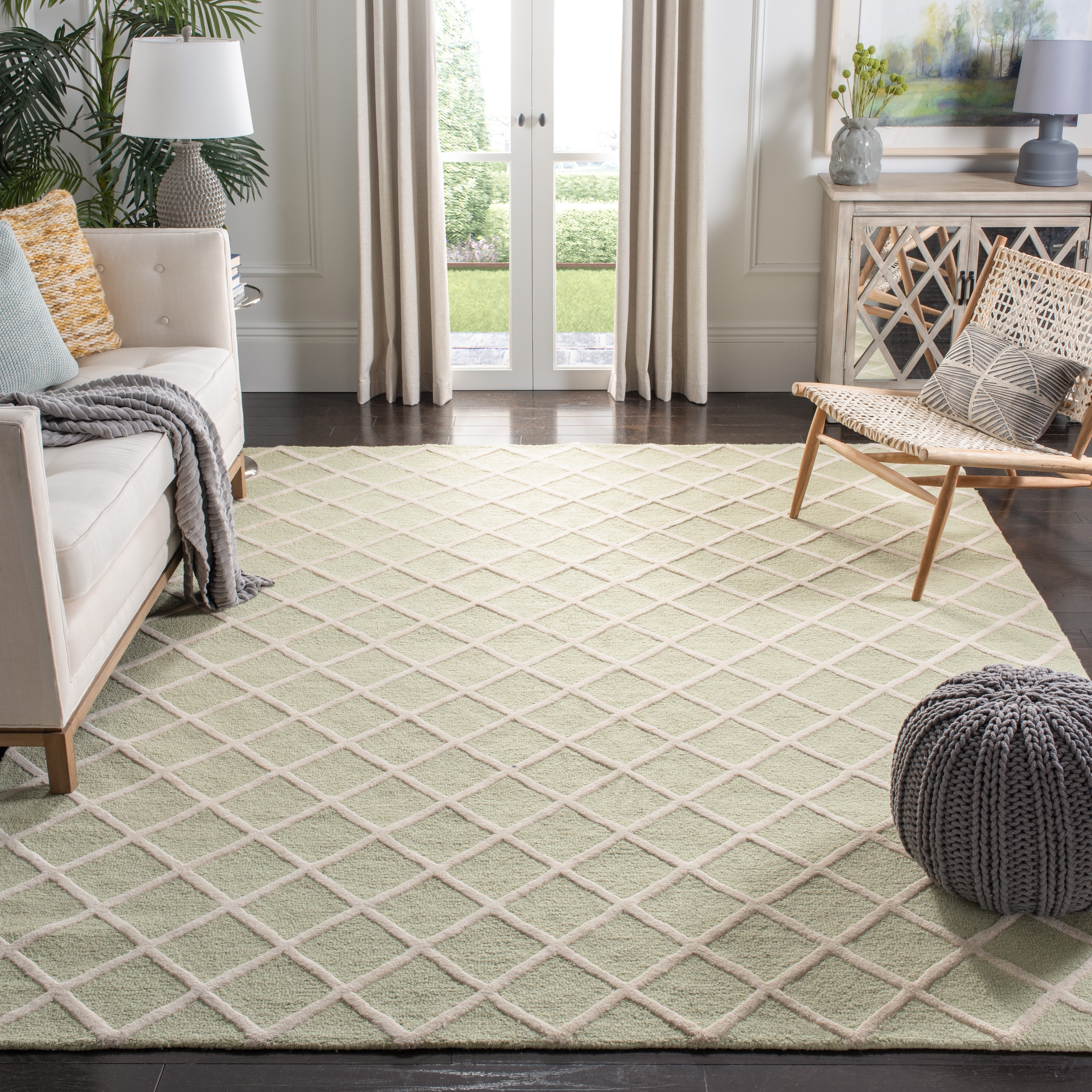 SAFAVIEH, Handmade Cambridge Siire Moroccan Trellis Wool Rug