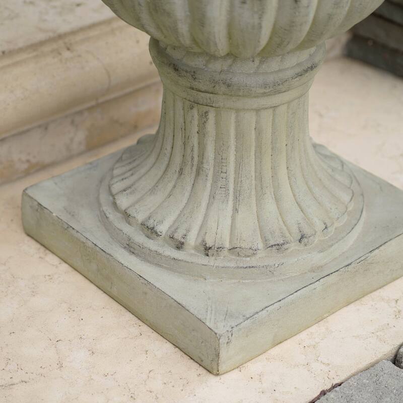 Antique Green Italian 26-inch Urn Planter by Christopher Knight Home