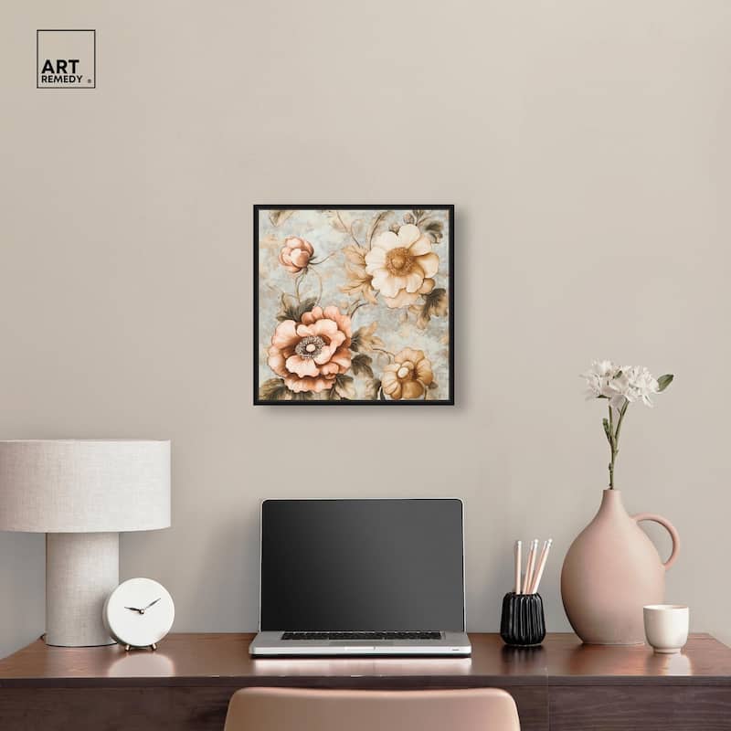 Retro Rose I Canvas by Art Remedy
