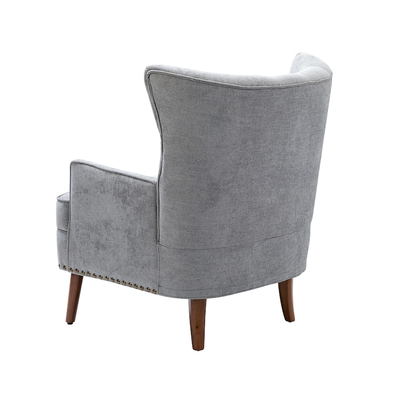 Alpheus Accent Armchair with Nailhead Trim by HULALA HOME